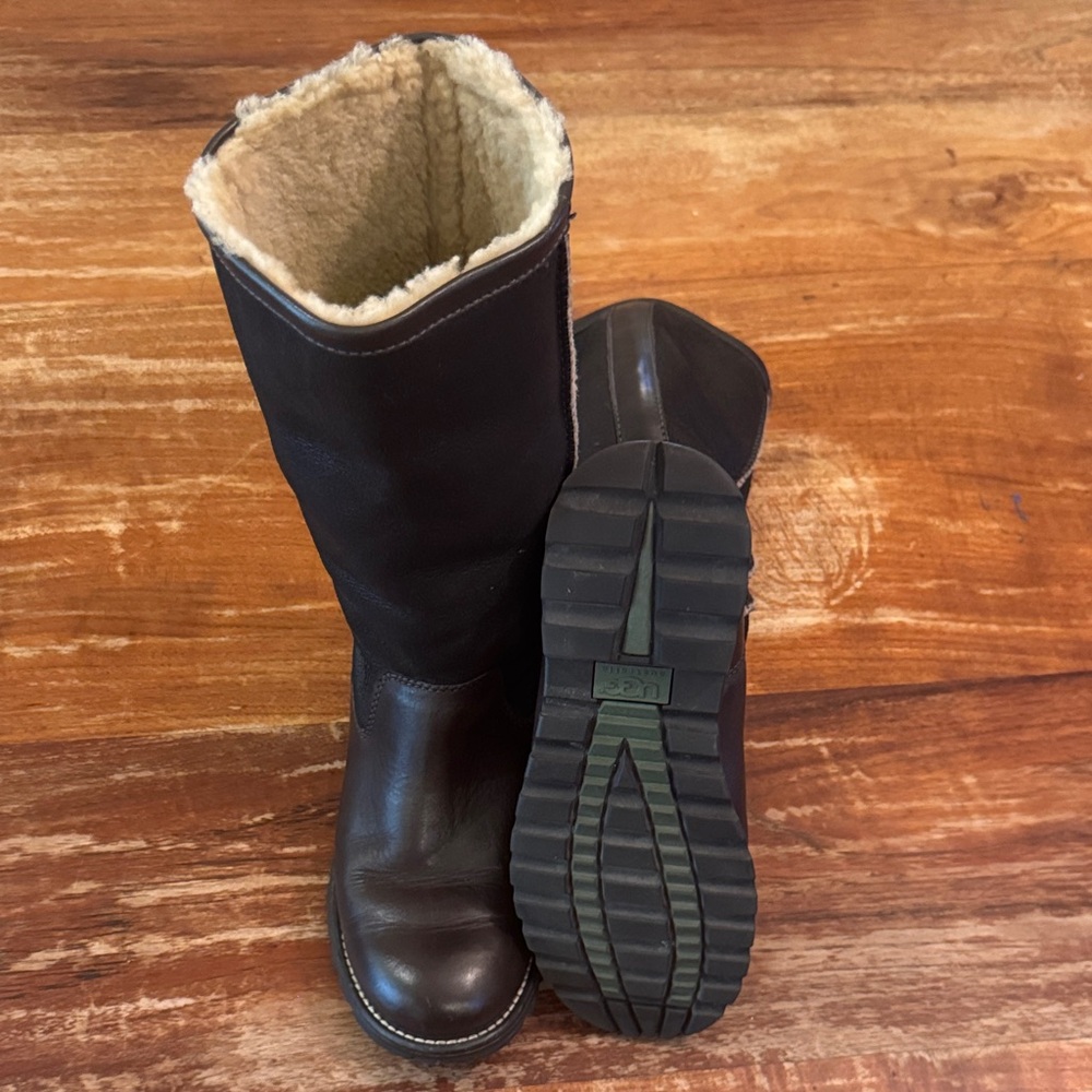 UGG Black and Brown Winter Boots